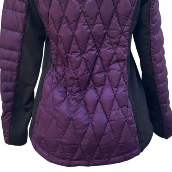 32 Degrees Heat Down Puffer Jacket Medium Purple Colorblock Quilted Full-zip - Picture 7 of 16